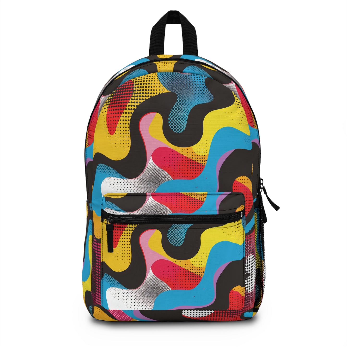 Pop Art Punch Pattern Backpacks For Men Women Kids School Travel, Capacity School Backpacks