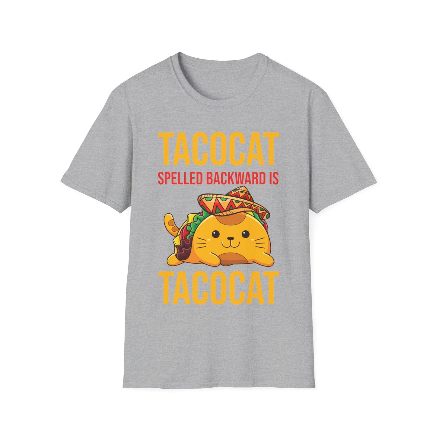 Funny Tacocat Spelled Backwards is Tacocat Cat Food Foodie T-Shirt