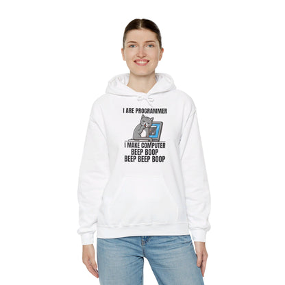 Funny I Are Programmer I Make Computer Beep Boop Cute Cat Hoodie For Men Women Hoodie