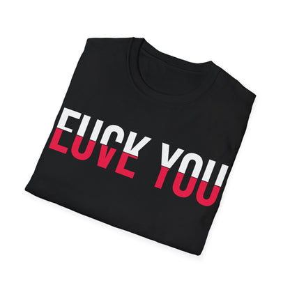 Love You Fck You Love and Hate Cross Word T-shirt For Men Women T-Shirt