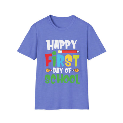 Happy First Day of School Teacher Student Back to School T-Shirt