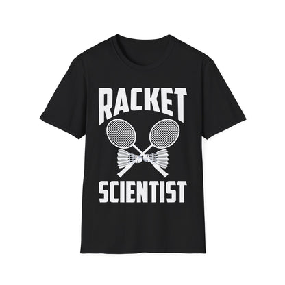 Funny Badminton Player Shirt Racket Scientist Badminton Gift T-Shirt for Men Women