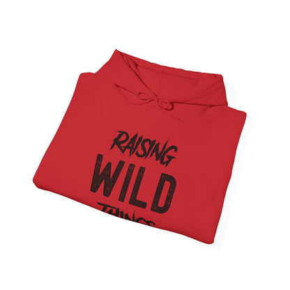 Womens Raising Wild Things Mom Cute Mothers Day Birthday Hoodie