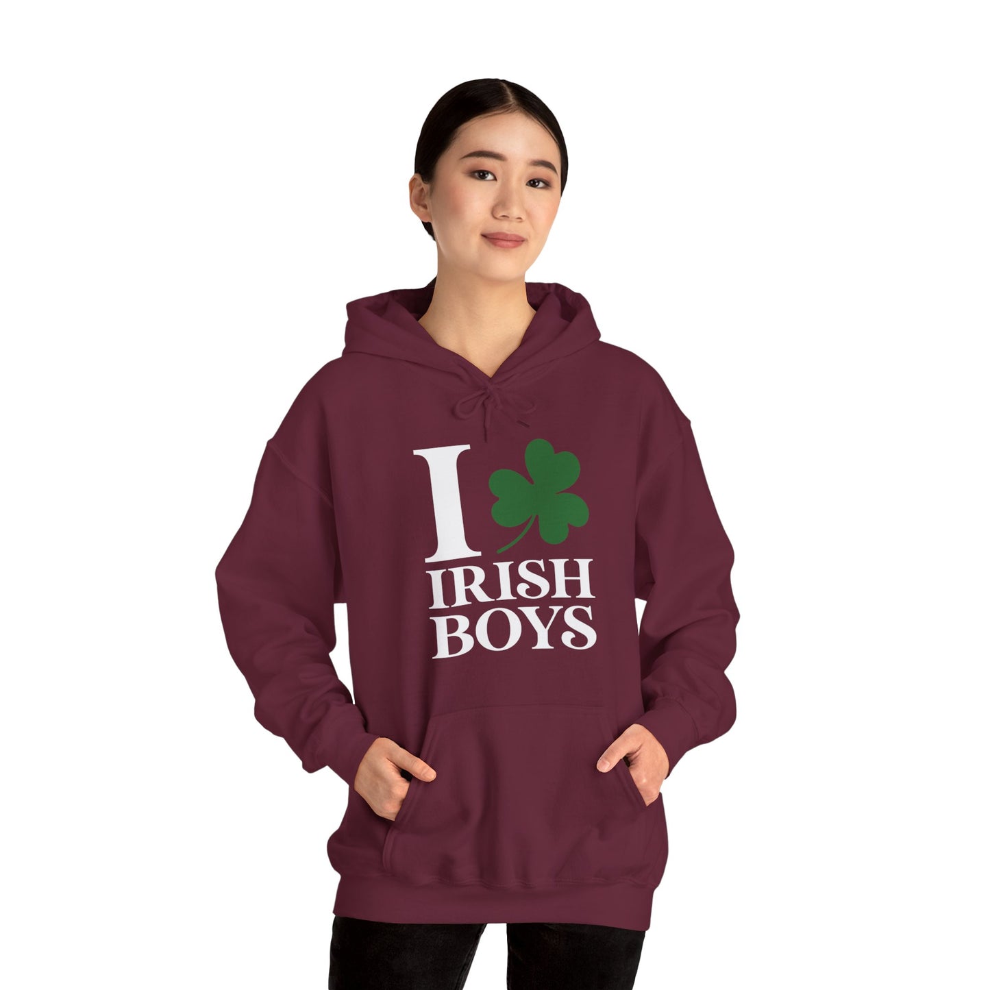 Funny I Love Irish Boys Shamrock St Patricks Day Hoodie For Men Women Hoodie