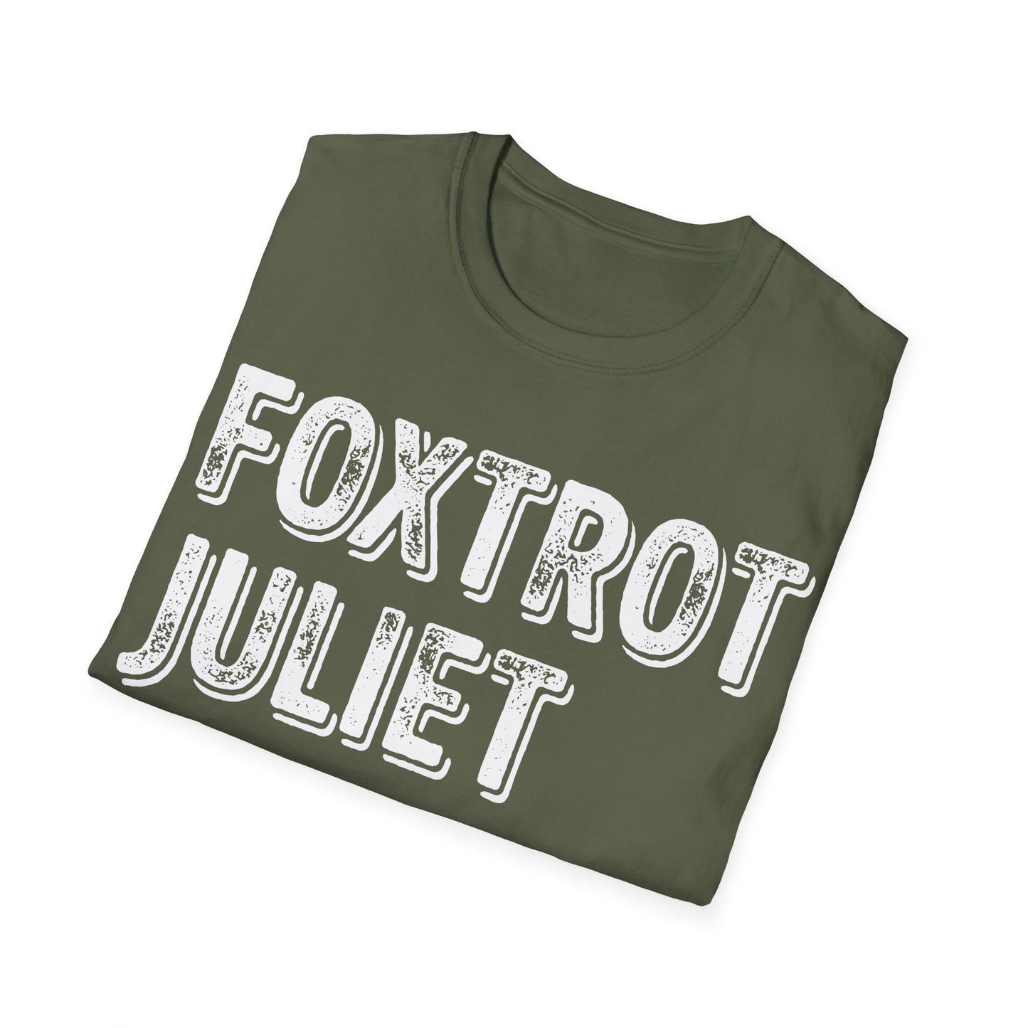 Retro Vintage Foxtrot Juliet Bravo T-Shirt For Men Women
