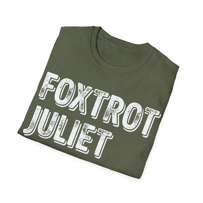 Retro Vintage Foxtrot Juliet Bravo T-Shirt For Men Women