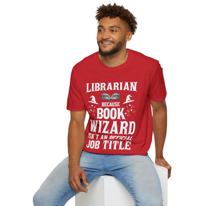 Cool Librarian Book Wizard Art For Men Women Read Library Book Lovers T-Shirt