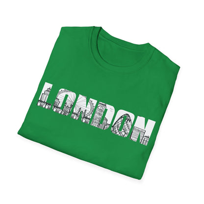 London England Souvenir Flag Phonebooth Double-Decker Bus T-Shirt For Men Women T-Shirt