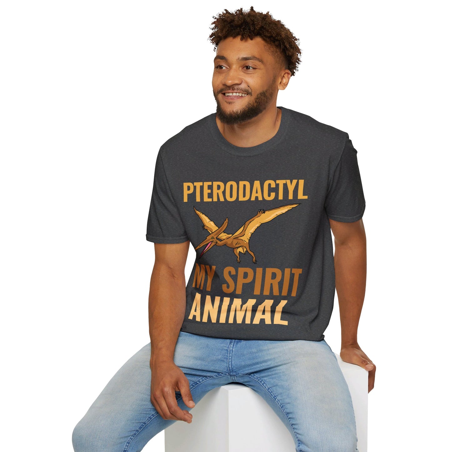 Funny Pterodactyl Is My Spirit Animal Dinosaur Gift T-Shirt For Men Women