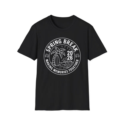 Funny Spring Break Squad Crew Vintage 2026 Beach Palm Family Trip T-Shirt