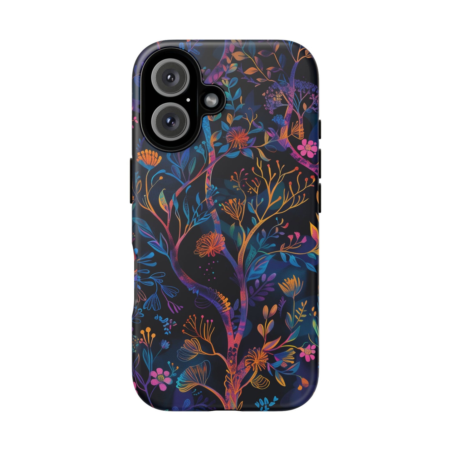 Mystical Forest Pattern iPhone 16 Pro Max Plus Case Wireless Charging Compatible Tough Cases Protection, Magnetic Phone Case for iPhone Classic Series