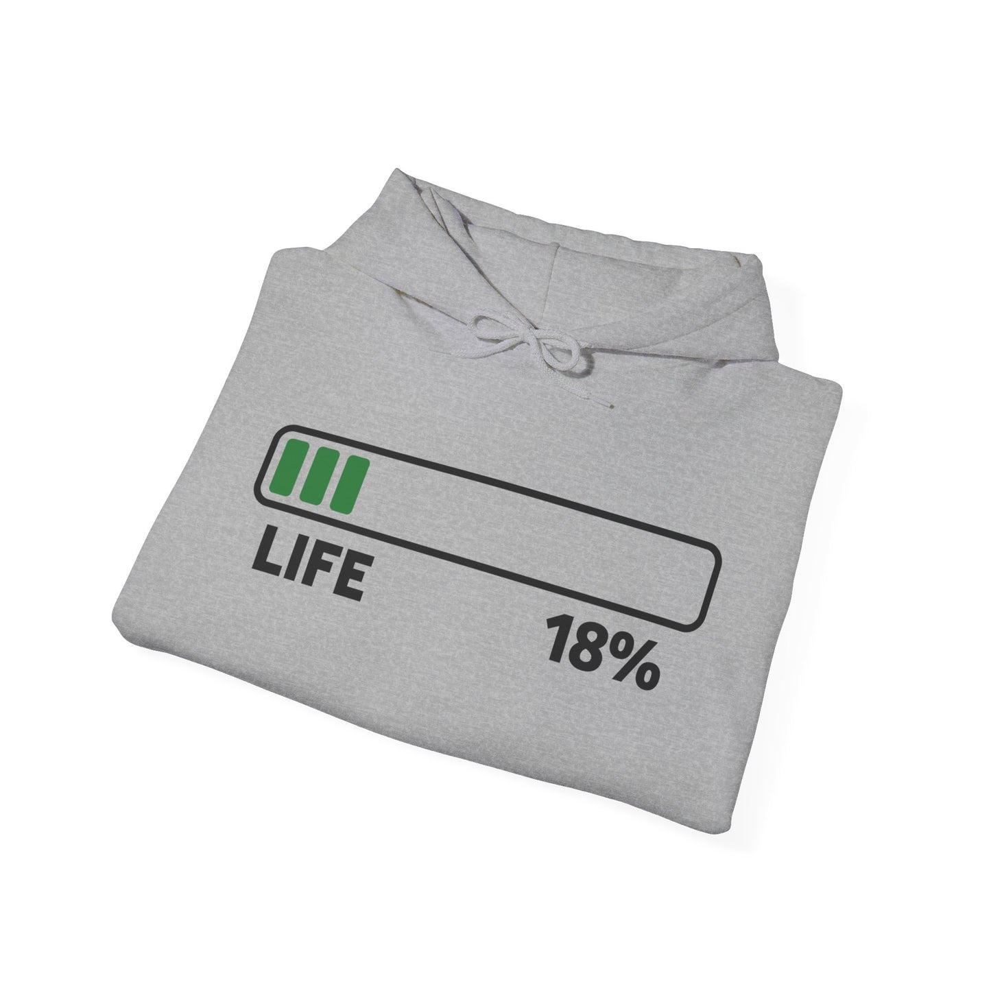 Funny Loading Bar 18% 18th Birthday Gift Hoodie, Customize the 18 With Your Age  Personalized Hoodie Men Women Kids