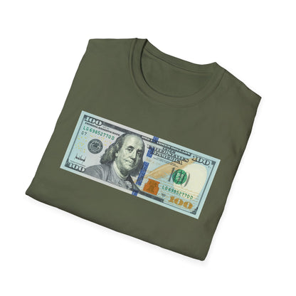 Funny Pro Trump 100 Dollar Bill Donald Trump Signature 4th of July American Patriot Support Trump Gift T-Shirt