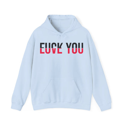 Love You Fck You Love and Hate Cross Word Hoodie For Men Women Hoodie