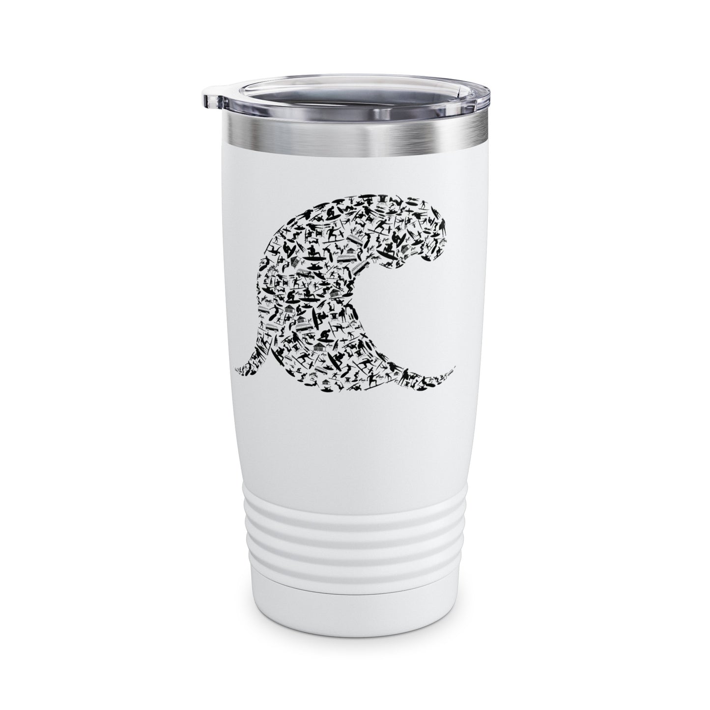 Silhouette Wave Cup For Surfer Surf Girls Surfing Tumbler