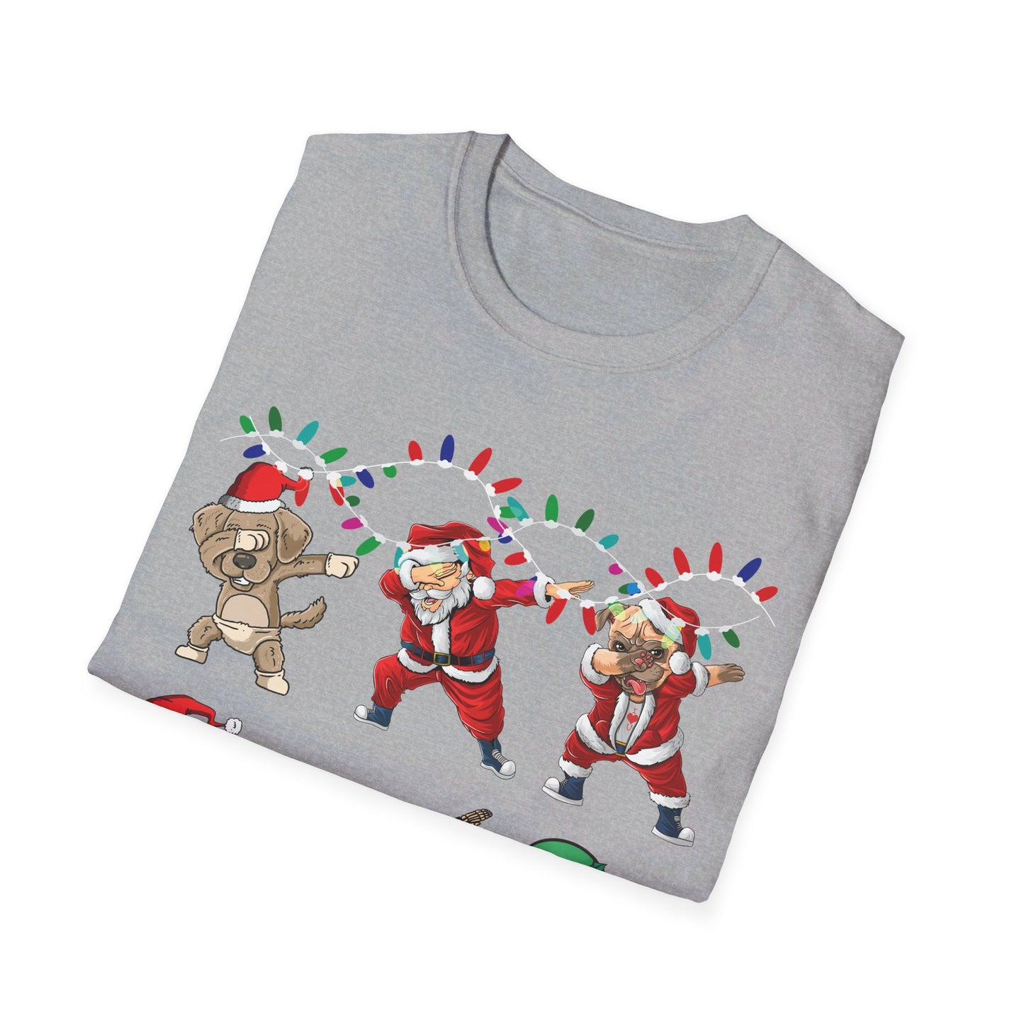 Christmas Dabbing Santa Elf Unicorn and Friends Boys Kids Dab Xmas T-Shirt Men Women