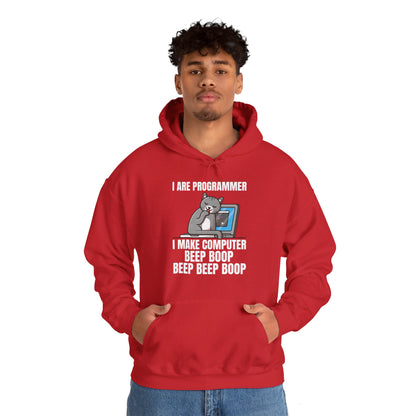 Funny I Are Programmer I Make Computer Beep Boop Cute Cat Hoodie For Men Women Hoodie