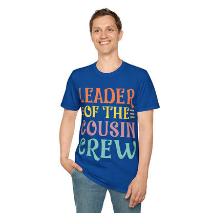 Leader Of The Cousin Crew Toddler Girl Boy Funny Vacation Trip T-Shirt For Men Women T-Shirt