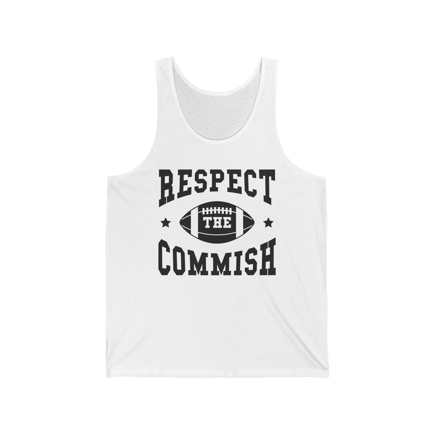 Funny Respect The Commish Fantasy Football Champ Shirt Best Ever Commish Tank Top Men Women