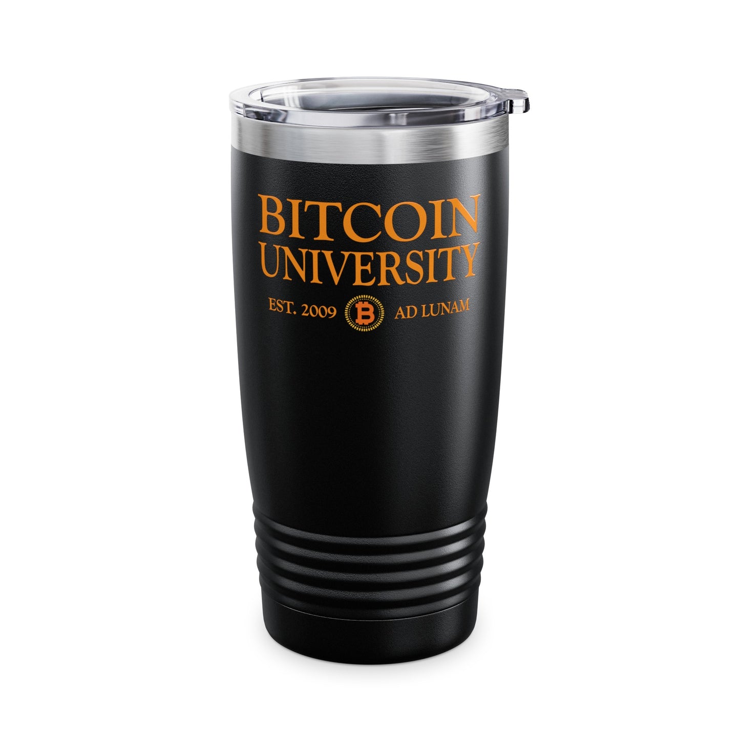 Bitcoin University To The Moon, Funny Vintage Distressed BTC Tumbler For Men Women Tumbler