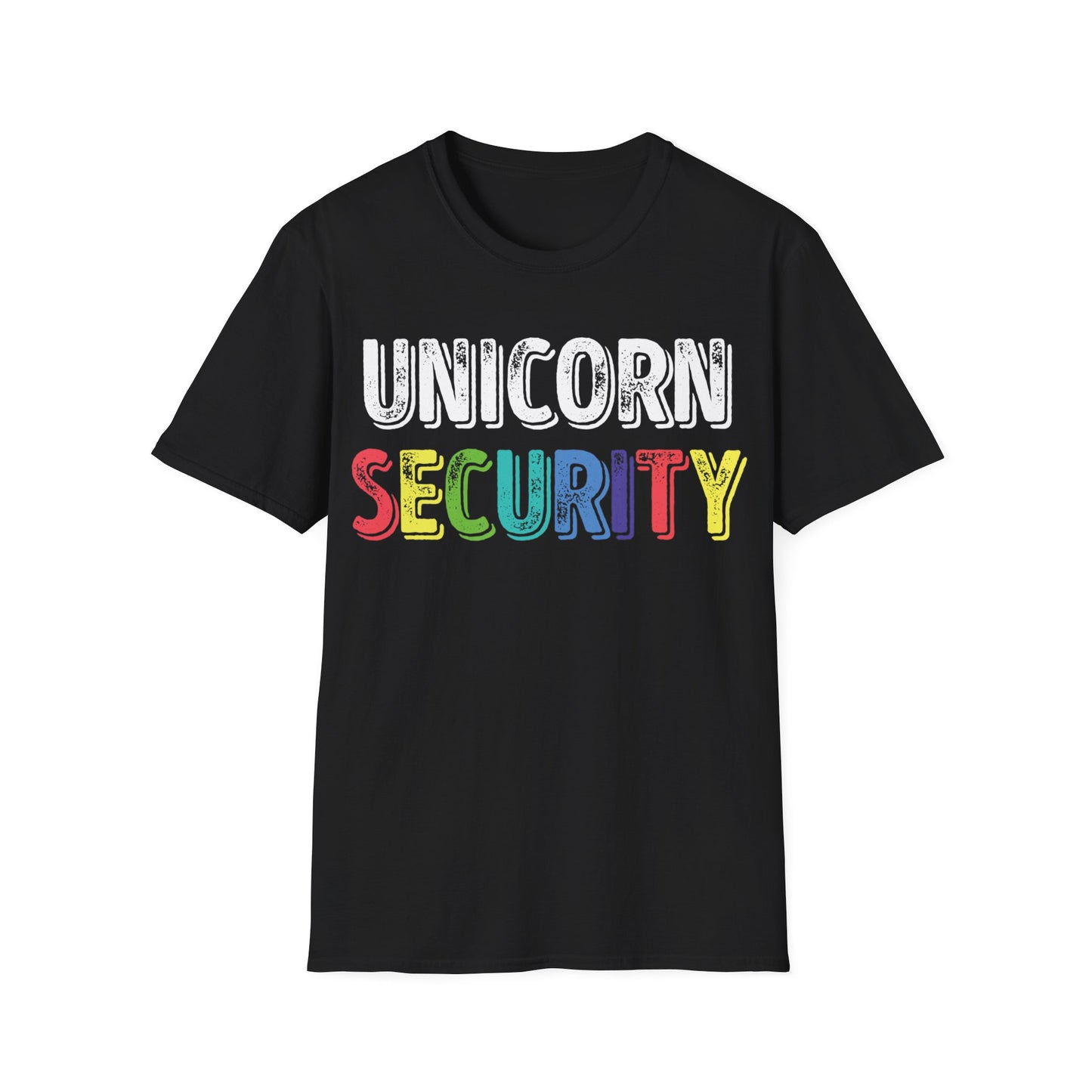 Funny Unicorn Security Costume Police T-Shirt Men Women Kids