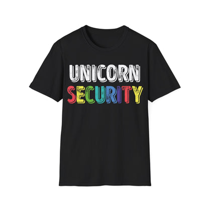 Funny Unicorn Security Costume Police T-Shirt Men Women Kids