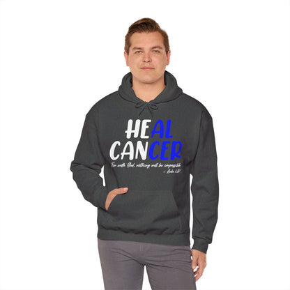 Colon Cancer Faith Bible Verse CRC Awareness Support Heal Family Hoodie For Men Women