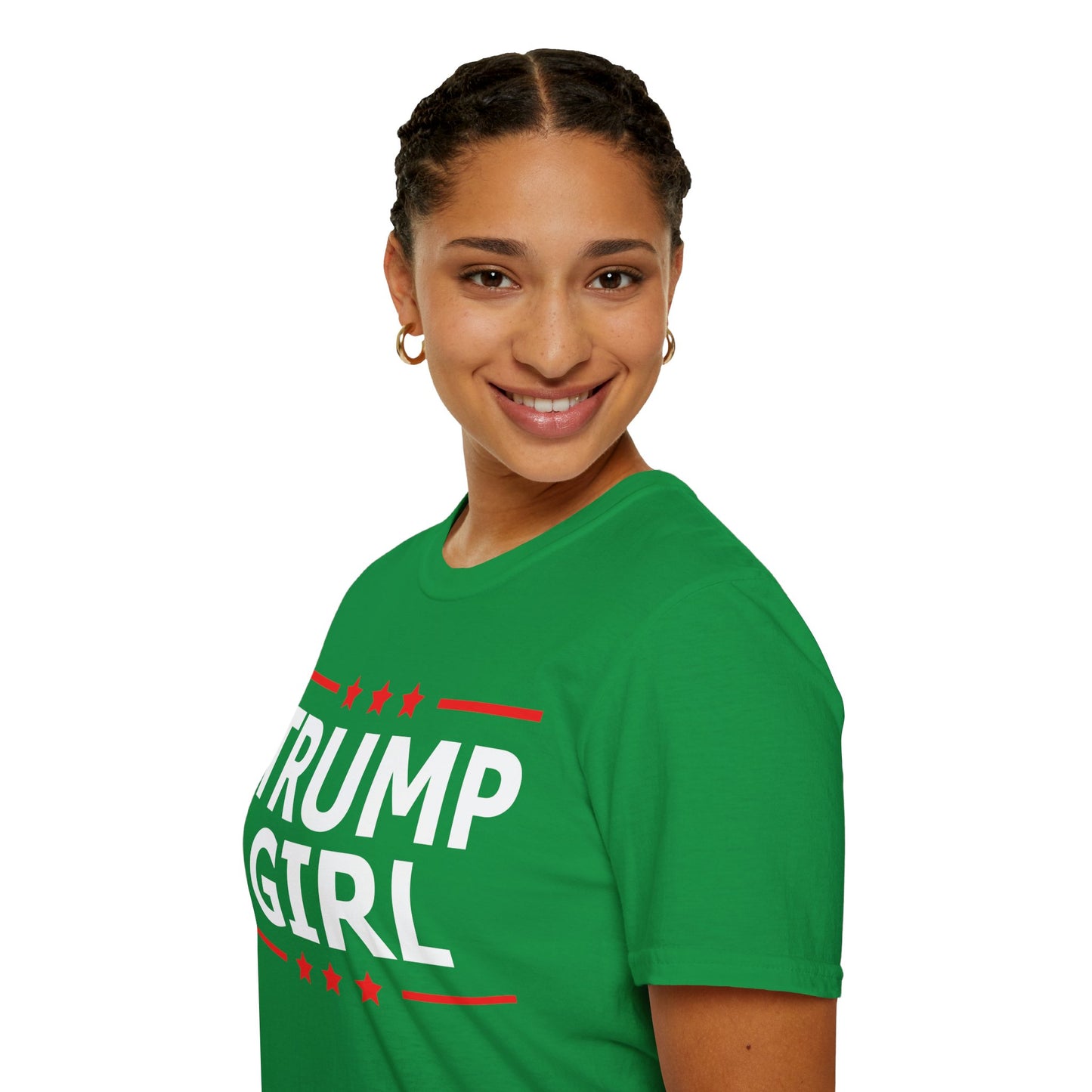 Cute Trump Girl Republican US Flag 2024 Vintage Vote T-Shirt