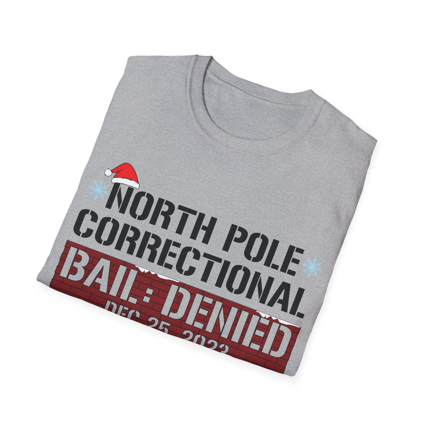 Funny North Pole Correctional Claimed To Be On The Nice List Christmas T-Shirt