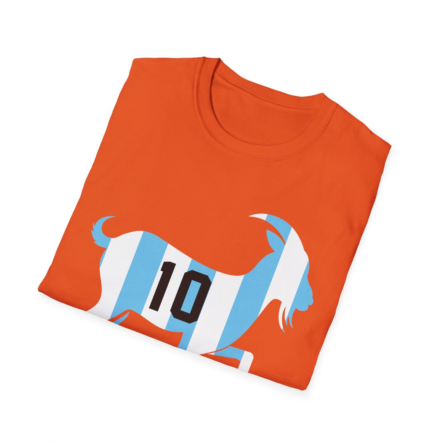 GOAT 10 Shirt for Men Women Kids  Goat Playing Football Funny Soccer T-Shirt