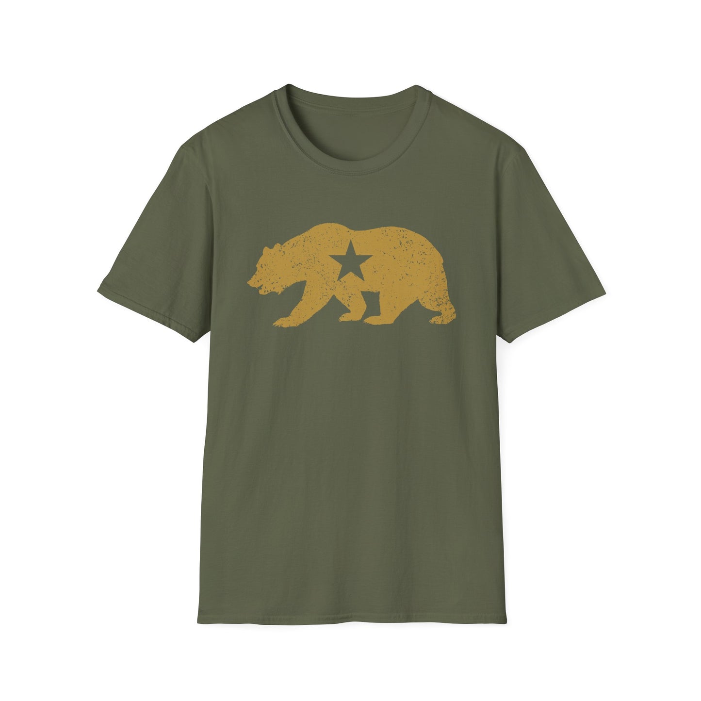 California Golden State Bear Vintage Distressed Graphic T-Shirt