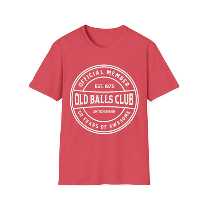 Mens Old Balls Club 50 Years Awesome Fifty 50th Birthday Grandpa T-Shirt