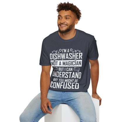 Funny Dishwashing Gift Dishwasher Magician T-Shirt Men Women