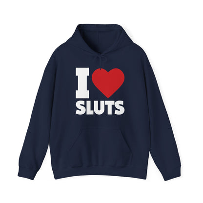 I Love Sluts Hoodie I Heart Sluts Baby Tee Hoodie For Men Women Hoodie