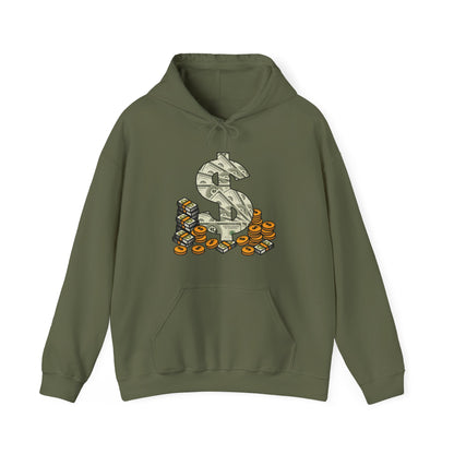 Cool As Dollar Bill Dollar Sign $$ Gift Hoodie For Men Women Hoodie