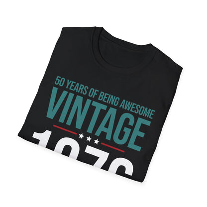 50 Year Old Gifts Vintage 1976 50 Years Awesome 50th Birthday T-Shirt