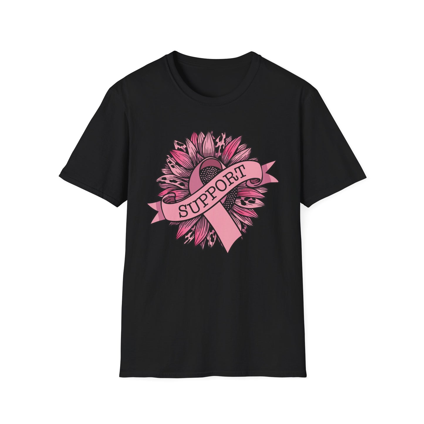 Sunflower Pink Breast Cancer Awareness Women Warrior T-Shirt For Men Women