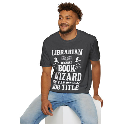 Cool Librarian Book Wizard Art For Men Women Read Library Book Lovers T-Shirt