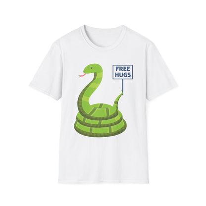 Funny Free Hugsss Cute Snake Hug Lovers Sarcastic  T-Shirt For Men Women Travelers