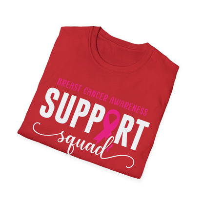 Breast Cancer Shirts Support Squad Tee Breast Cancer Awareness T-Shirt For Men Women