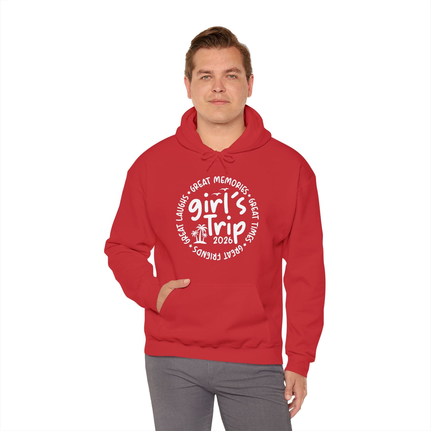 Girl's Trip 2026 Memories Friends Trip Matching Vacation Hoodie For Men Women Hoodie