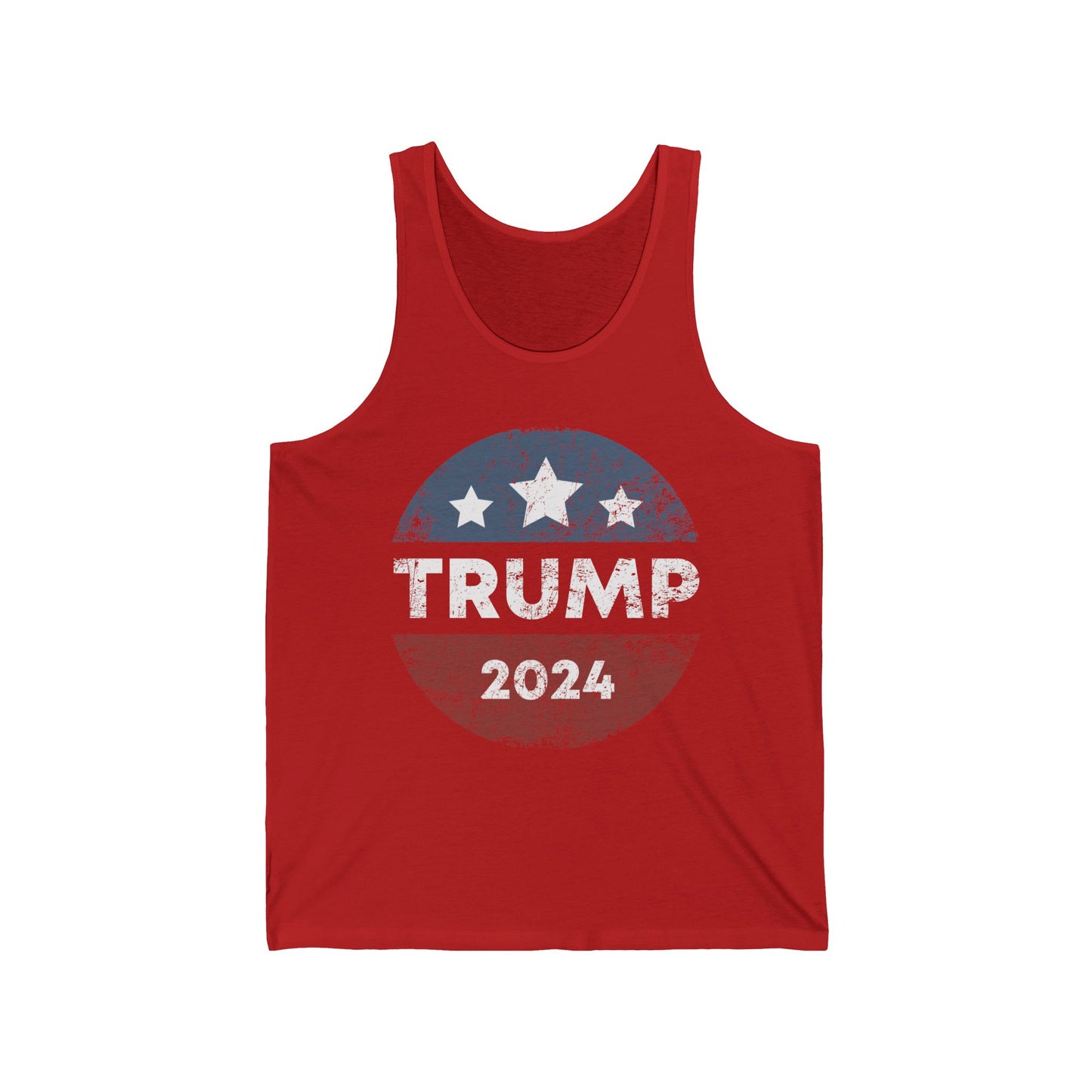 Trump 2024 Retro Campaign Button Re Elect President Trump Tank Top For Men Women Tank Top