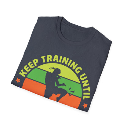 Funny Keep Training Until The Belt Turns Black Karate T-Shirt For Men Women Kids T-Shirt