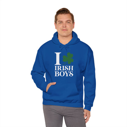 Funny I Love Irish Boys Shamrock St Patricks Day Hoodie For Men Women Hoodie