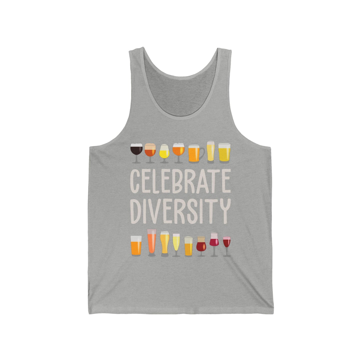 Funny Celebrate Diversity Craft Beer Drinking Weekend Tank Top