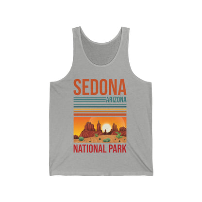 Sedona Arizona National Park Mountains Camping Vacation  Tank Top For Men Women Travelers