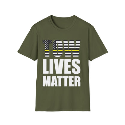 Tow Lives Matter Thin Yellow Line Tow Truck Driver Birthday Gift T-Shirt Men