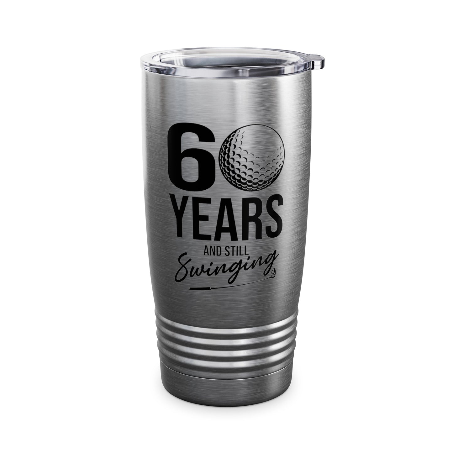 60 Years And Still Swinging 60th Birthday Funny Golf Club Tumbler