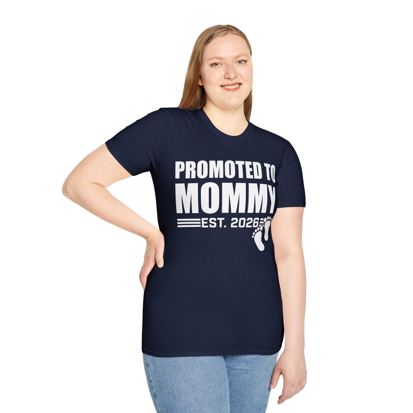 Promoted To Mommy 2026 Pregnancy Announcement Mothers Day Mom To Be T-shirt