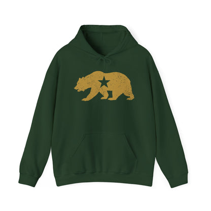 California Golden State Bear Vintage Distressed Graphic Hoodie